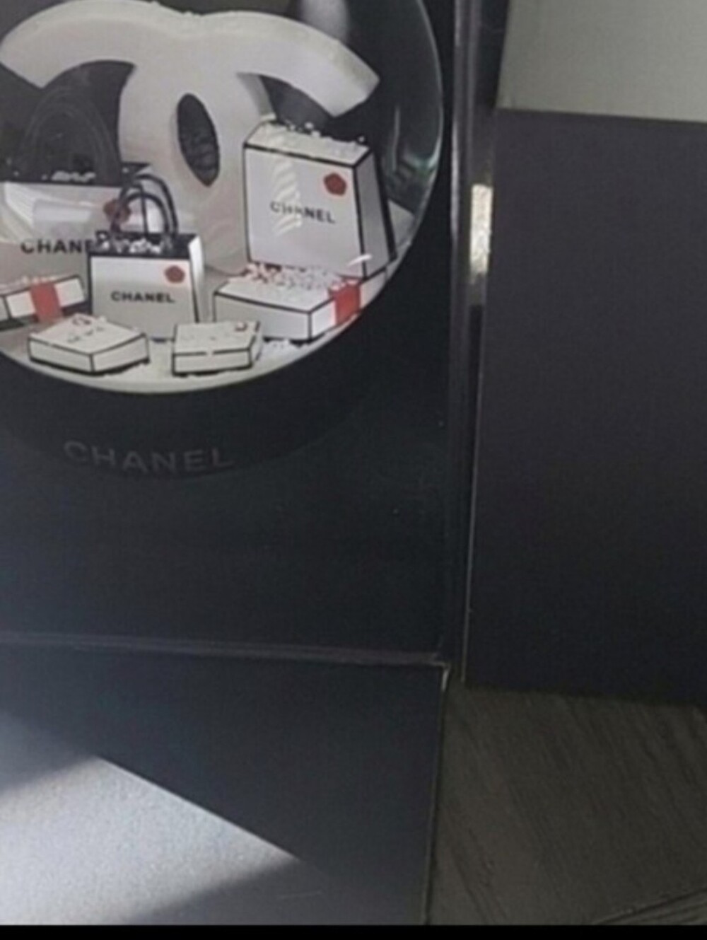 Chanel White and Black Gift Box Display